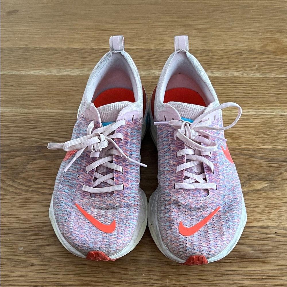 Nike Women's ZoomX Invincible Run 3 Pink and Orange Athletic Shoes
